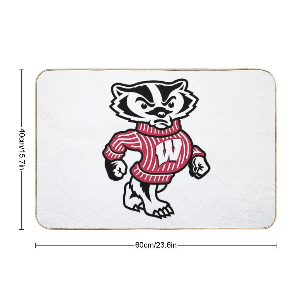 Wisconsin Badgers  Absorbent Bath Mat