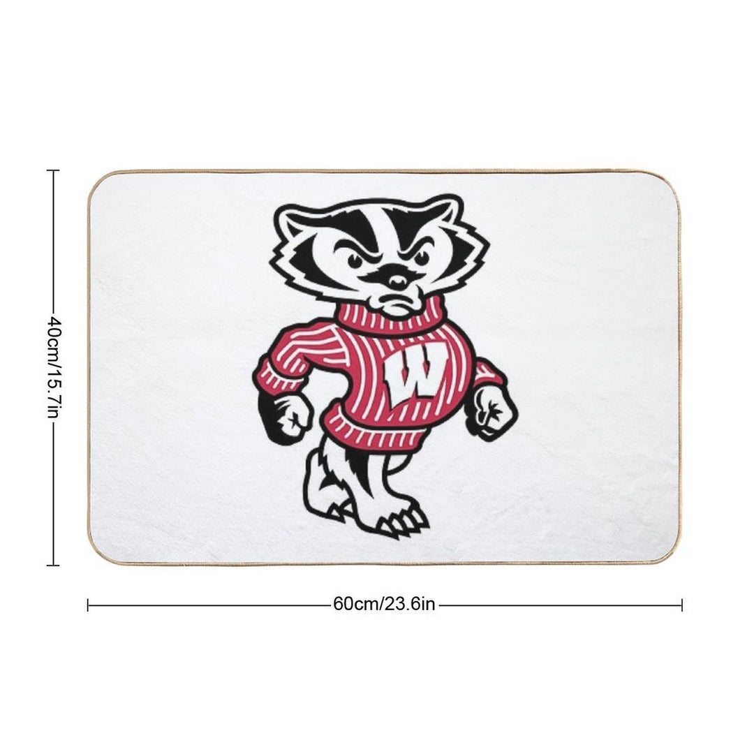 Wisconsin Badgers  Absorbent Bath Mat