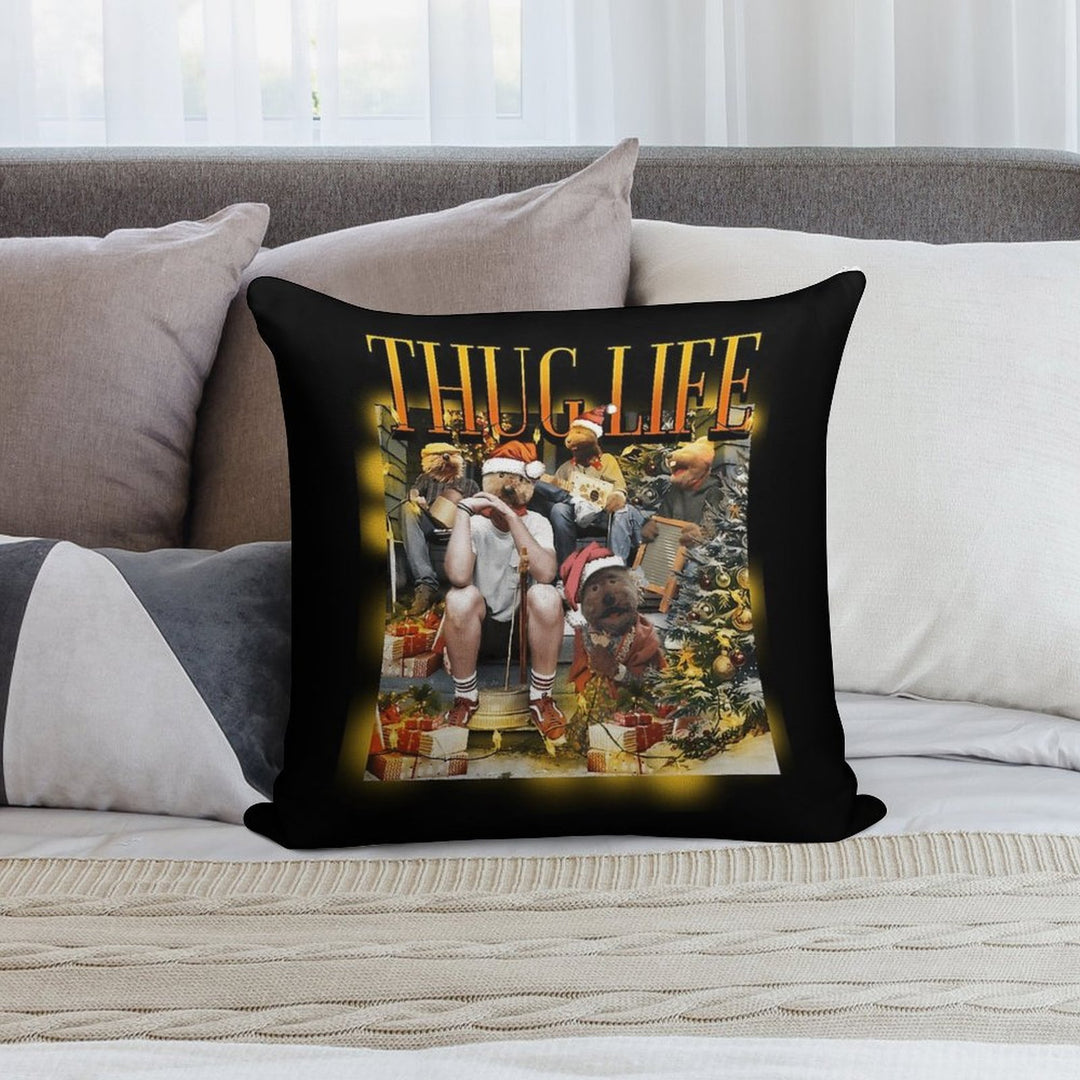 Em.met Otter'S Jugs Band Christmas Thugs Lifes Parody Soft Washable Throw Pillow