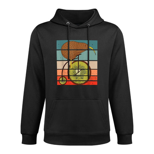 Kiwi Bird Bicycle Driving Cyclist Cycling Gift Breathable Fabric Hoodie