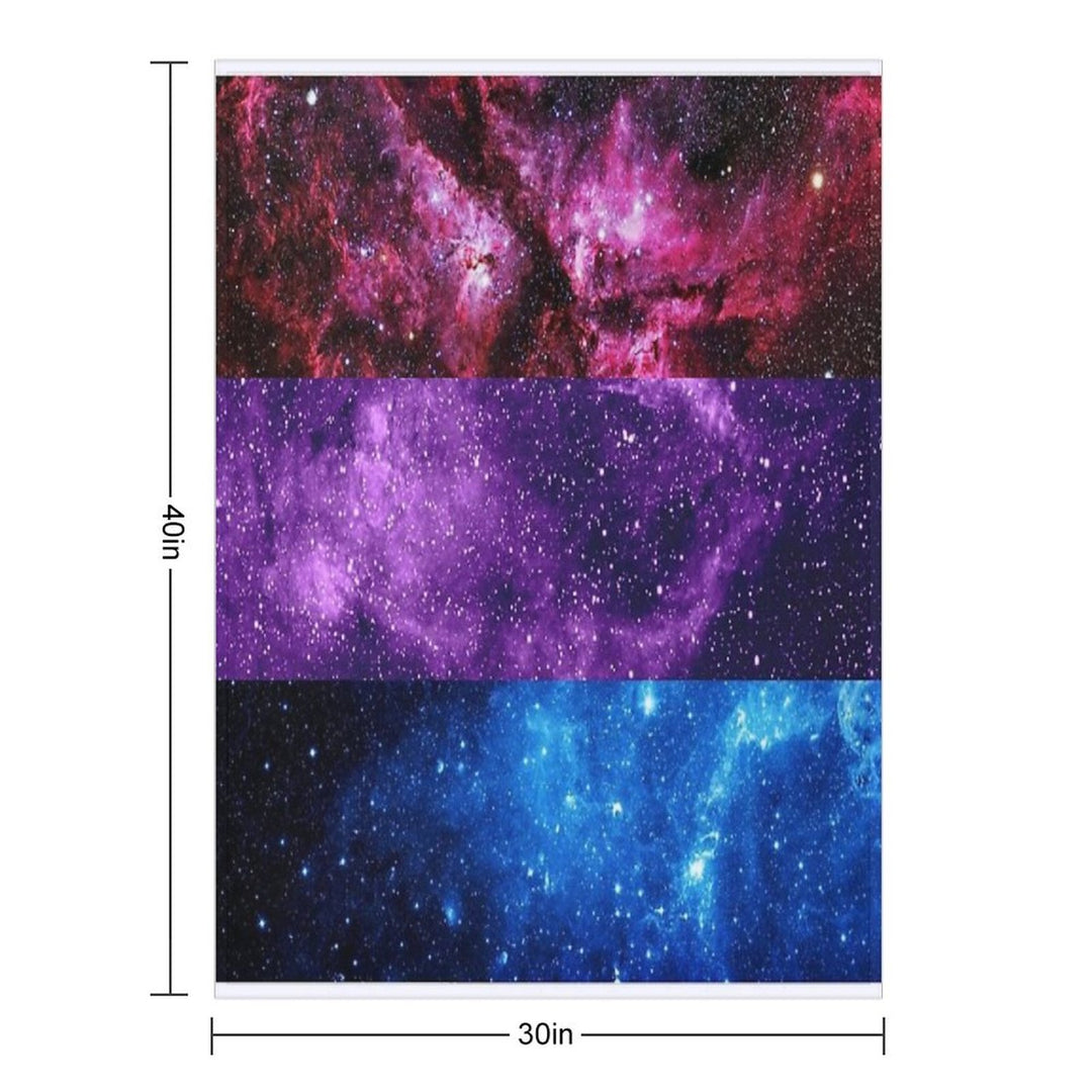 Bi Galaxy Multi-functional Throw Blanket