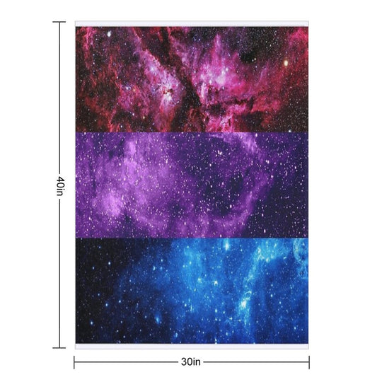 Bi Galaxy Multi-functional Throw Blanket
