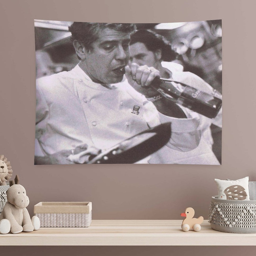 Cook And Open Beer - Anthony Bourdain Tapestry