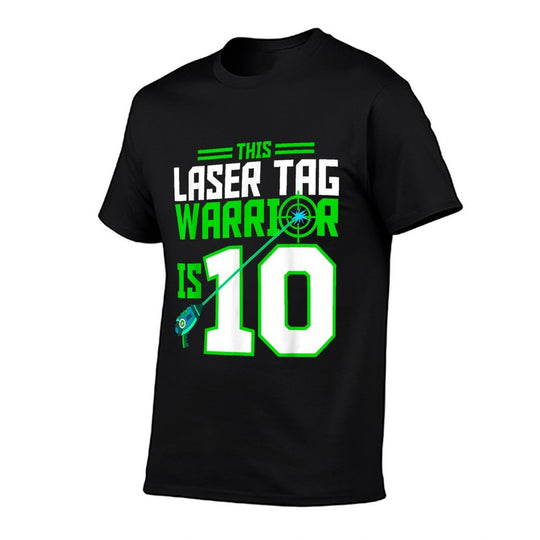 This Laser Tag Warrior Is 10 Gaming Birthday Party  Moisture-wicking T-Shirt