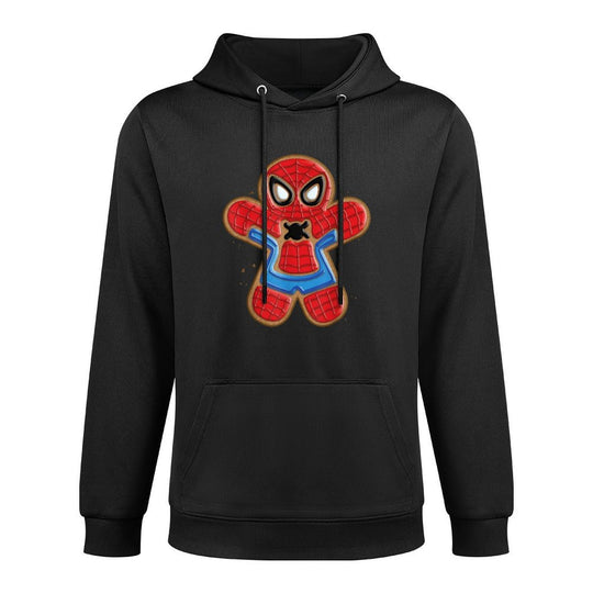 Marvel Spider-Man Holiday Christmas Gingerbread Man Cookie Machine Washable Hoodie