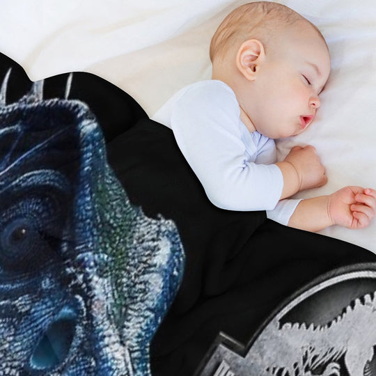 Jurassic World Blue Raptor Family Wrinkle-free Throw Blanket