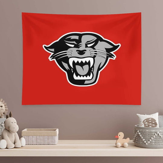 DU Panthers Red Black Tapestry