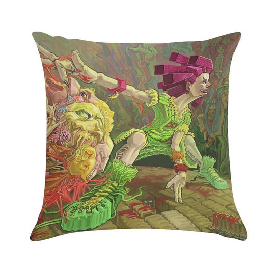 FLESH BALL!!!( Why Is Everything Alive) Soft Luxury Feel Throw Pillow