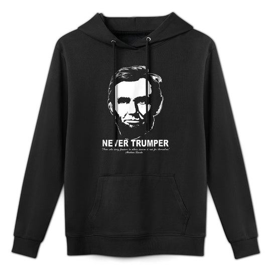 NEVER TRUMPER ANTI-TRUMP RESISTANCE IMPEACH TRUMP LINCOLN Machine Washable Hoodie