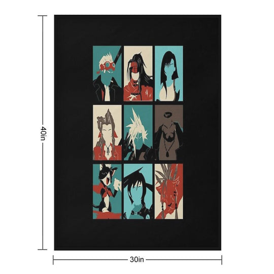 Fantasy Final Seven Shrink-resistant Throw Blanket