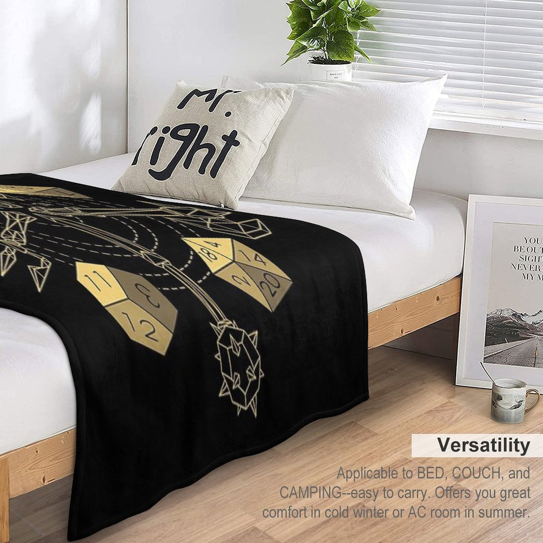 Dungeons & Dragons - Choose Your Weapon Compact Throw Blanket