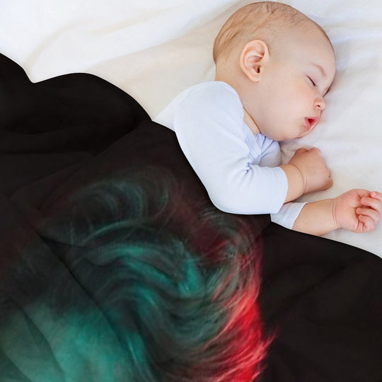 Sunset of Roger Drink Water Machine-washable Throw Blanket