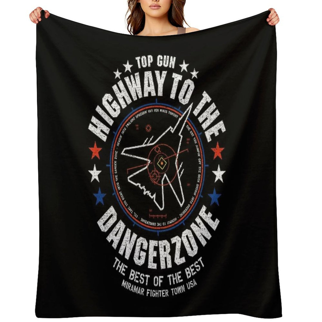 Highway To The Danger Zone Premium Throw Blanket