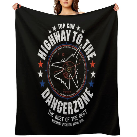 Highway To The Danger Zone Premium Throw Blanket