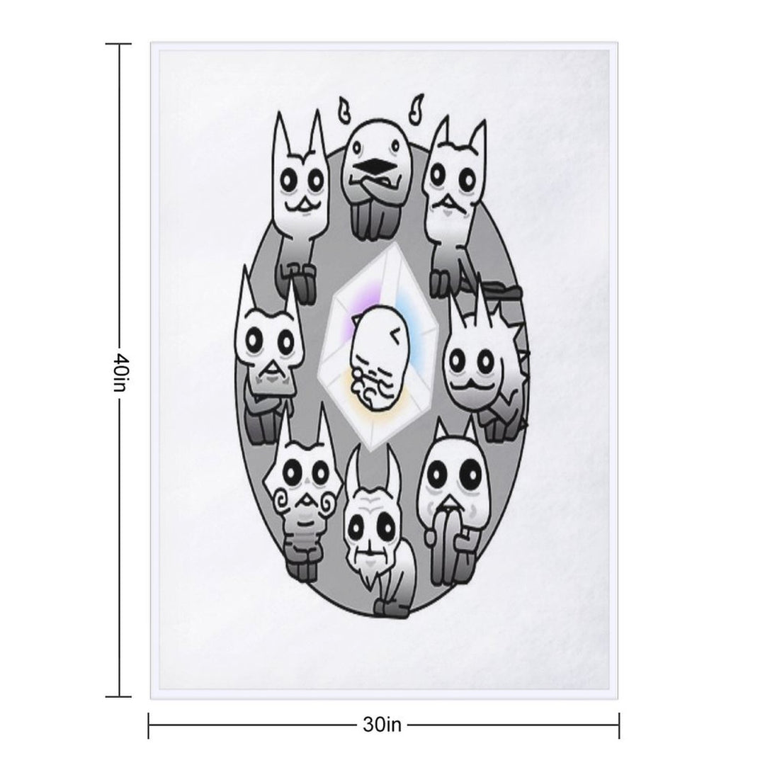 Battle Cats Nekoluga Mural All-season Throw Blanket