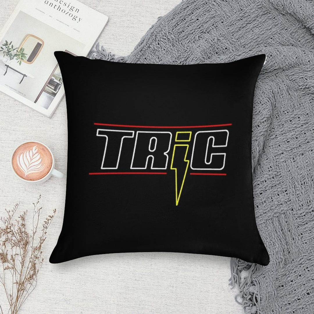TRIC Logo Soft High-Density Material Throw Pillow