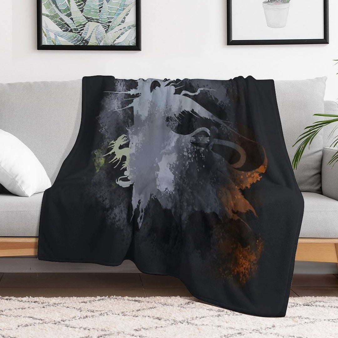 Final Fantasy XV Logo Multi-functional Throw Blanket