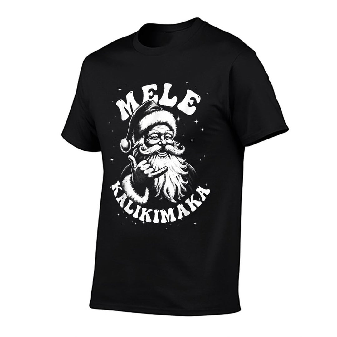 Retro Christmas Surf, Mele Kalikimaka Santa Shaka Hawaii  Versatile T-Shirt
