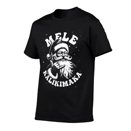 Retro Christmas Surf, Mele Kalikimaka Santa Shaka Hawaii  Versatile T-Shirt