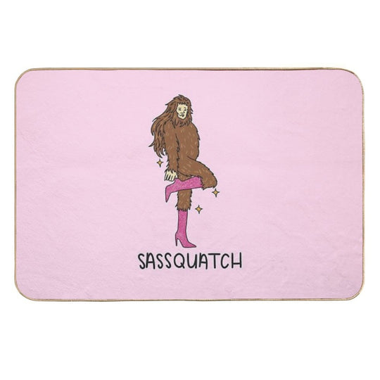 Sassy Sasquatch  Easy Maintenance Bath Mat