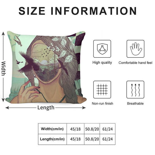 MOOD Soft Fade-Resistant Throw Pillow