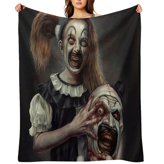 Terrifier 2- The Little Pale Girl Machine-washable Throw Blanket