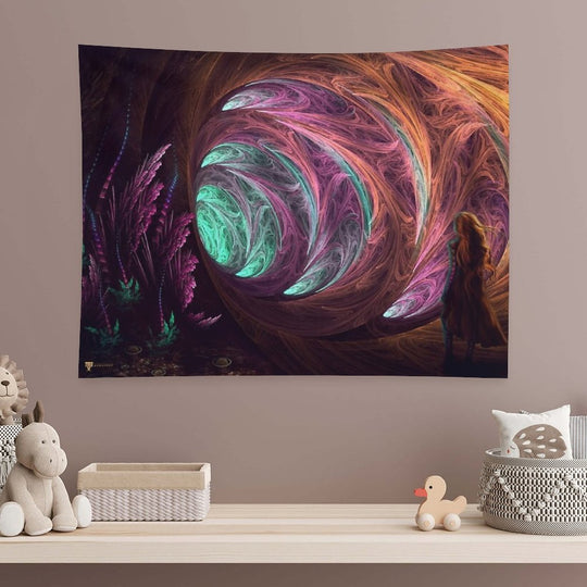 Toward The Light - Alice in Wonderland - Manafold Art Tapestry