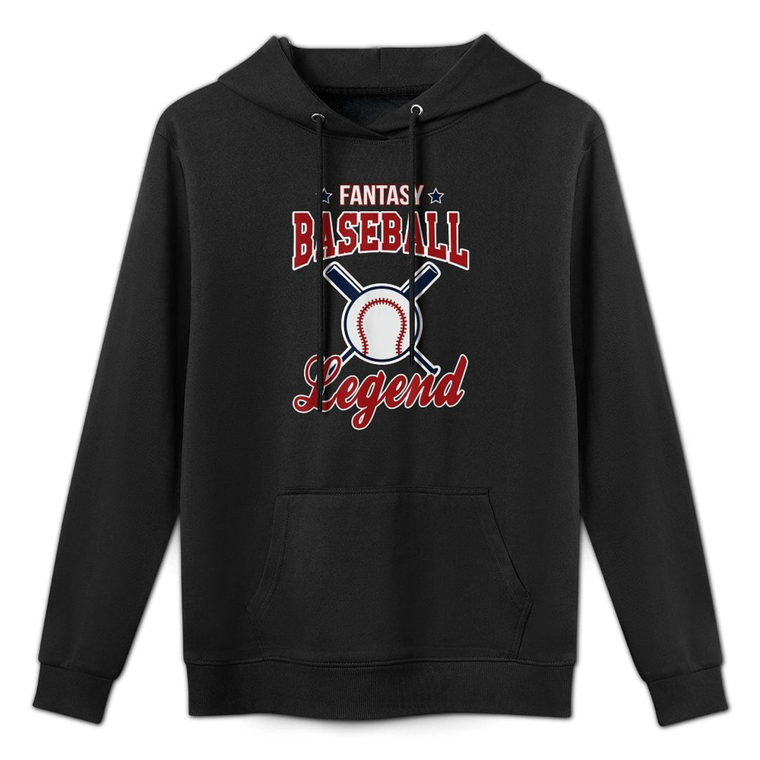 Fantasy Baseball Legend Funny Fantasy Baseball Design Kangaroo Pocket Hoodie
