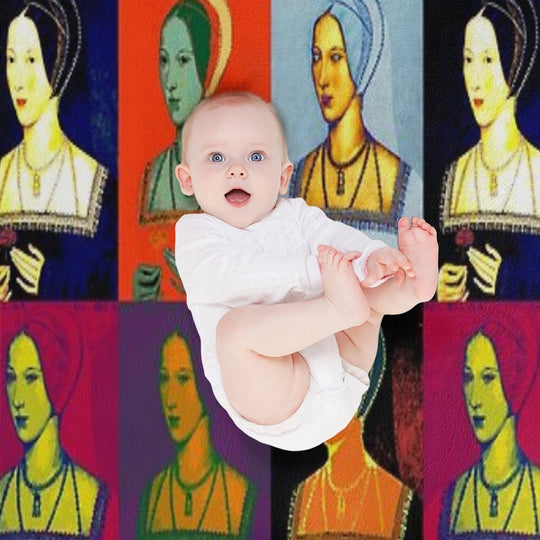 Anne Boleyn Pop Collection Premium Throw Blanket