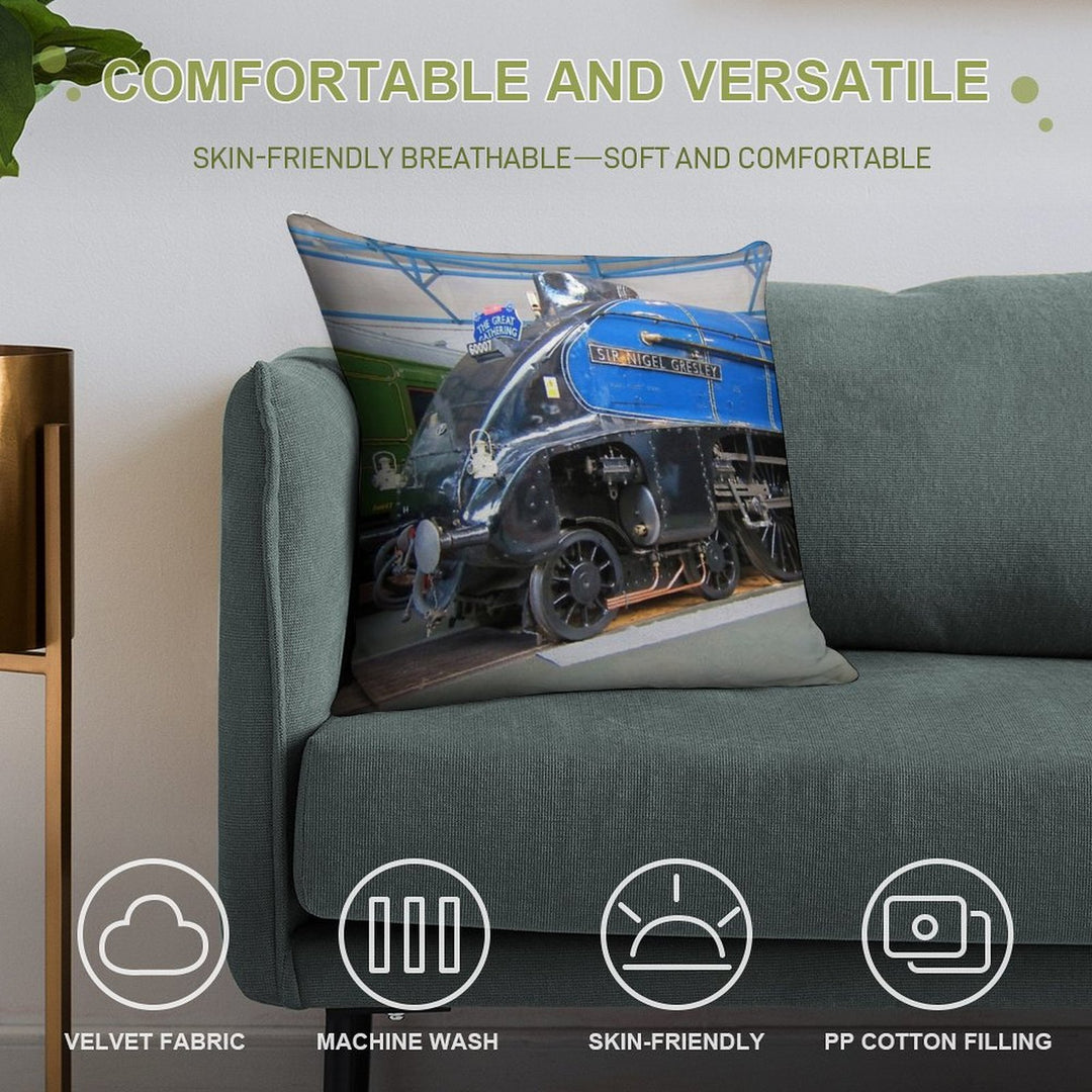 Sir Nigel Gresley Soft Skin-Friendly Throw Pillow