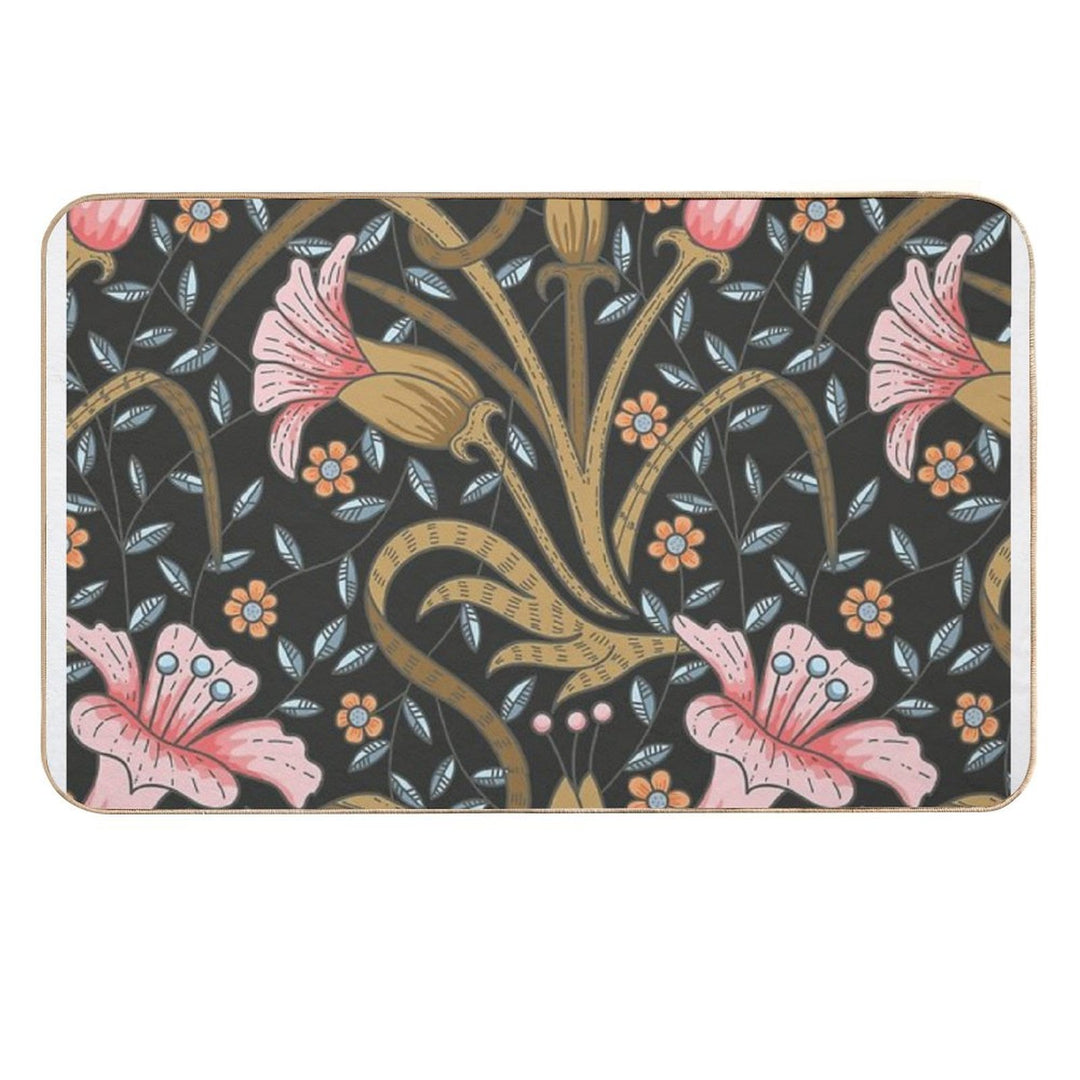 Vintage Garden Bush  Multi-Purpose Bath Mat