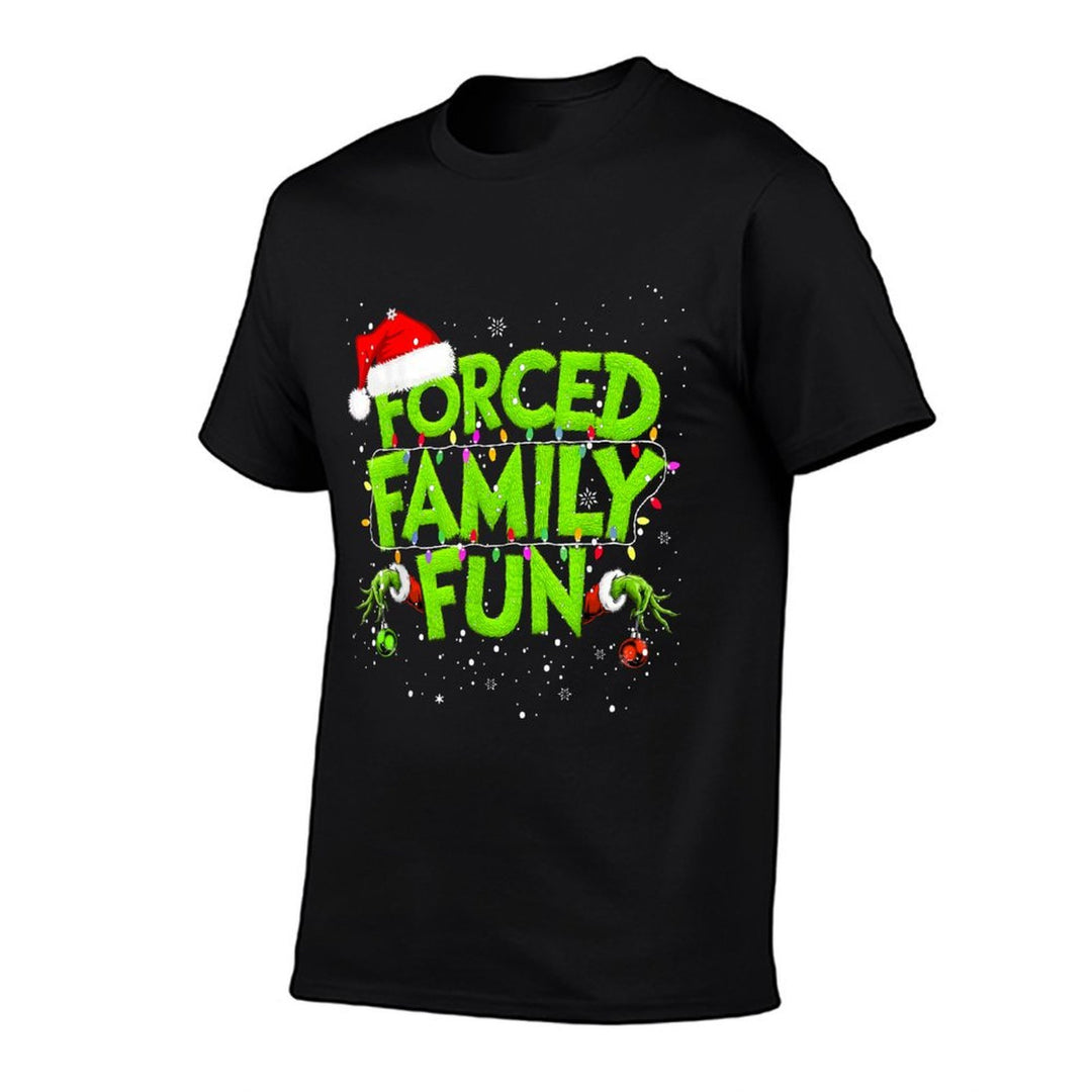 Forced Family Fun Christmass Matching Family Pajama  Classic T-Shirt