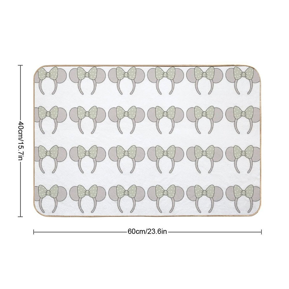 Farmhouse Inspired Ear Headband Design - Sweet Fern Design Co.  Fade-Resistant Bath Mat
