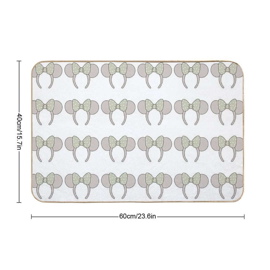 Farmhouse Inspired Ear Headband Design - Sweet Fern Design Co.  Fade-Resistant Bath Mat