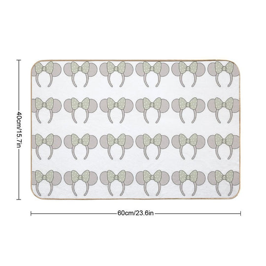 Farmhouse Inspired Ear Headband Design - Sweet Fern Design Co.  Fade-Resistant Bath Mat