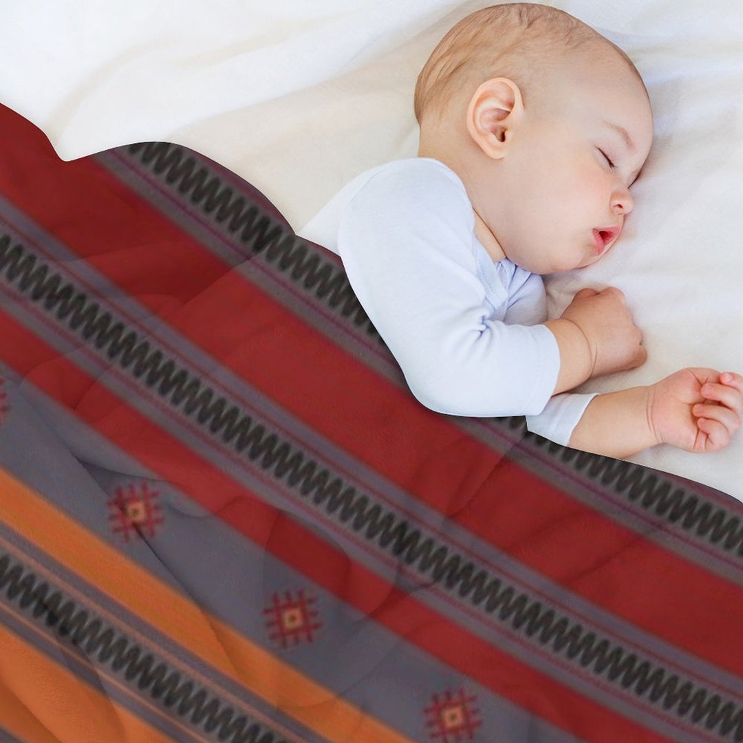 Oriental Kilim Rug 3 Wrinkle-free Throw Blanket