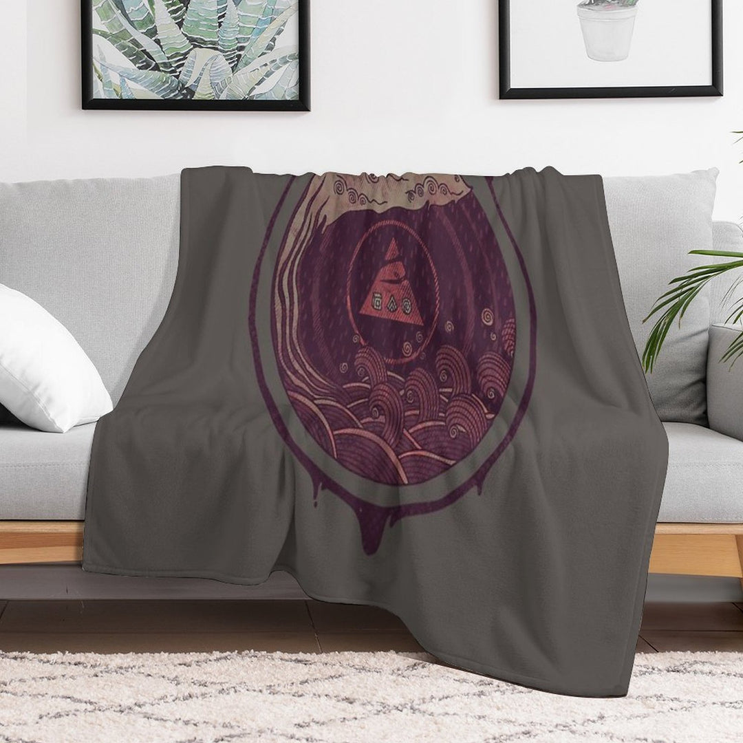 Dark Waters Travel-friendly Throw Blanket