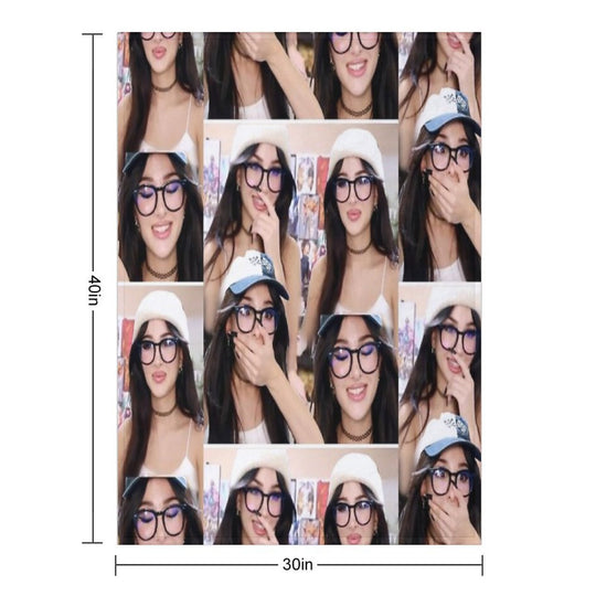 Sssniperwolf Collage Anti-pilling Throw Blanket