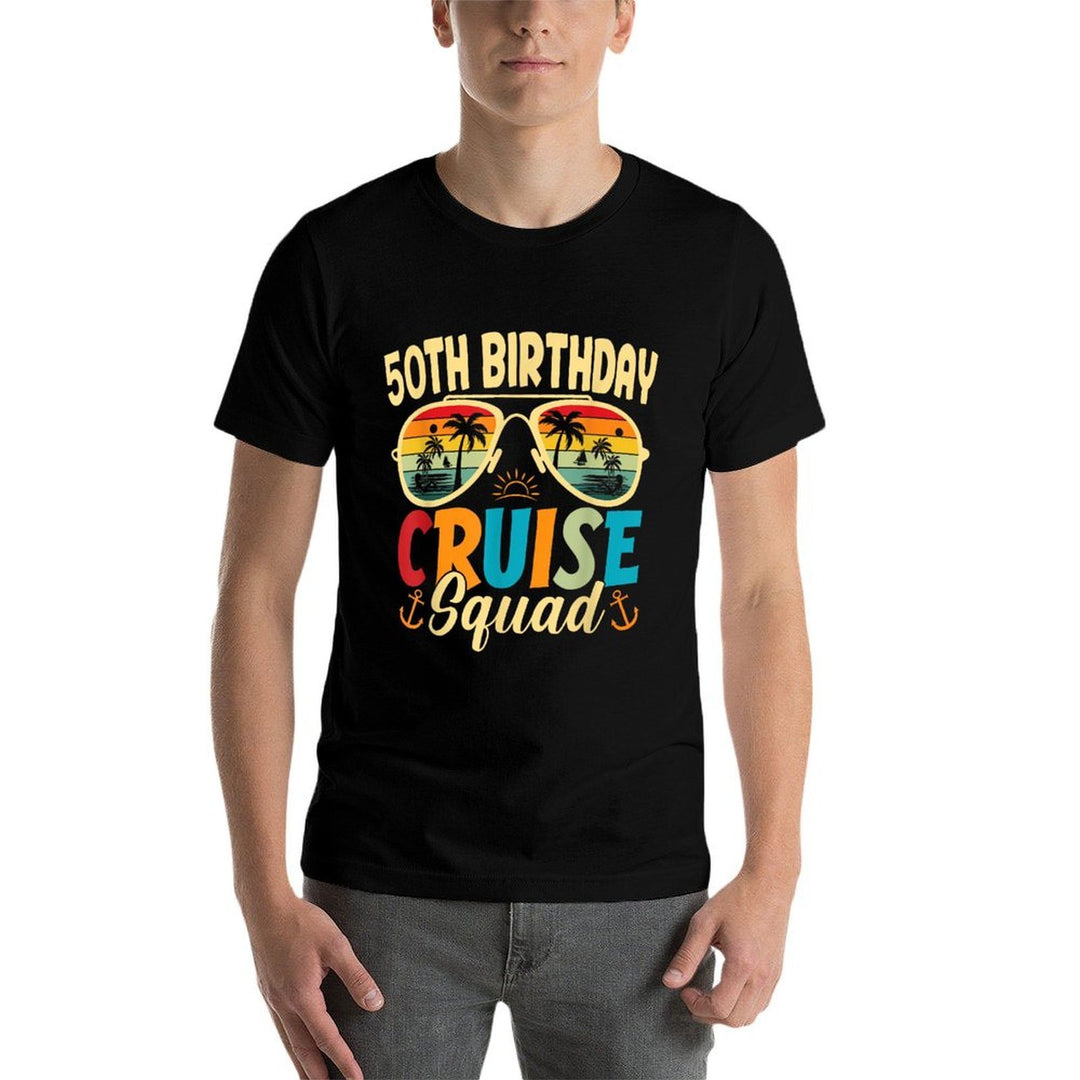 50Th Birthday Cruise Squad 2024 Summer Vacation  Moisture-wicking T-Shirt