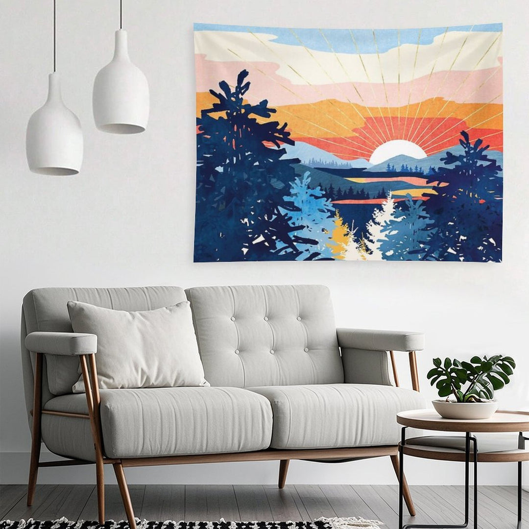Sunset Lake Tapestry