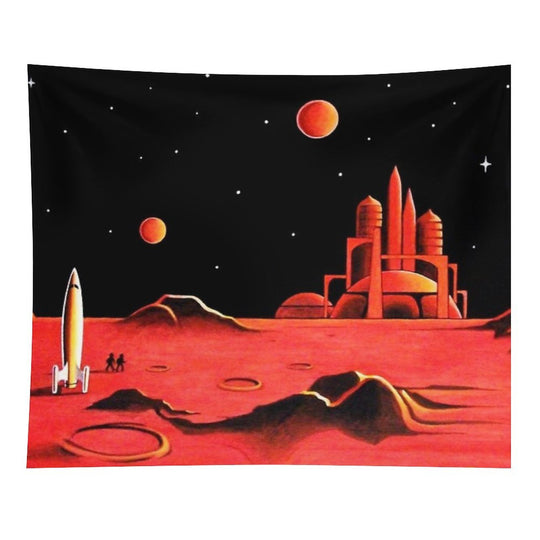 CITY ON MARS Tapestry