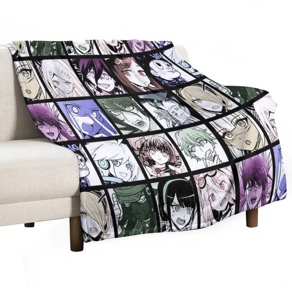 DRV3 Manga Collection (Colored) Plush Throw Blanket