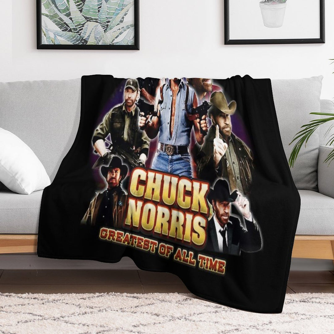 Chuck Norris GOAT All-season Throw Blanket
