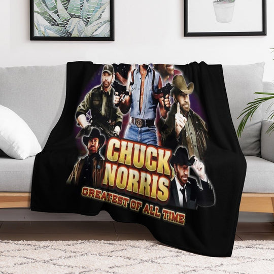Chuck Norris GOAT All-season Throw Blanket