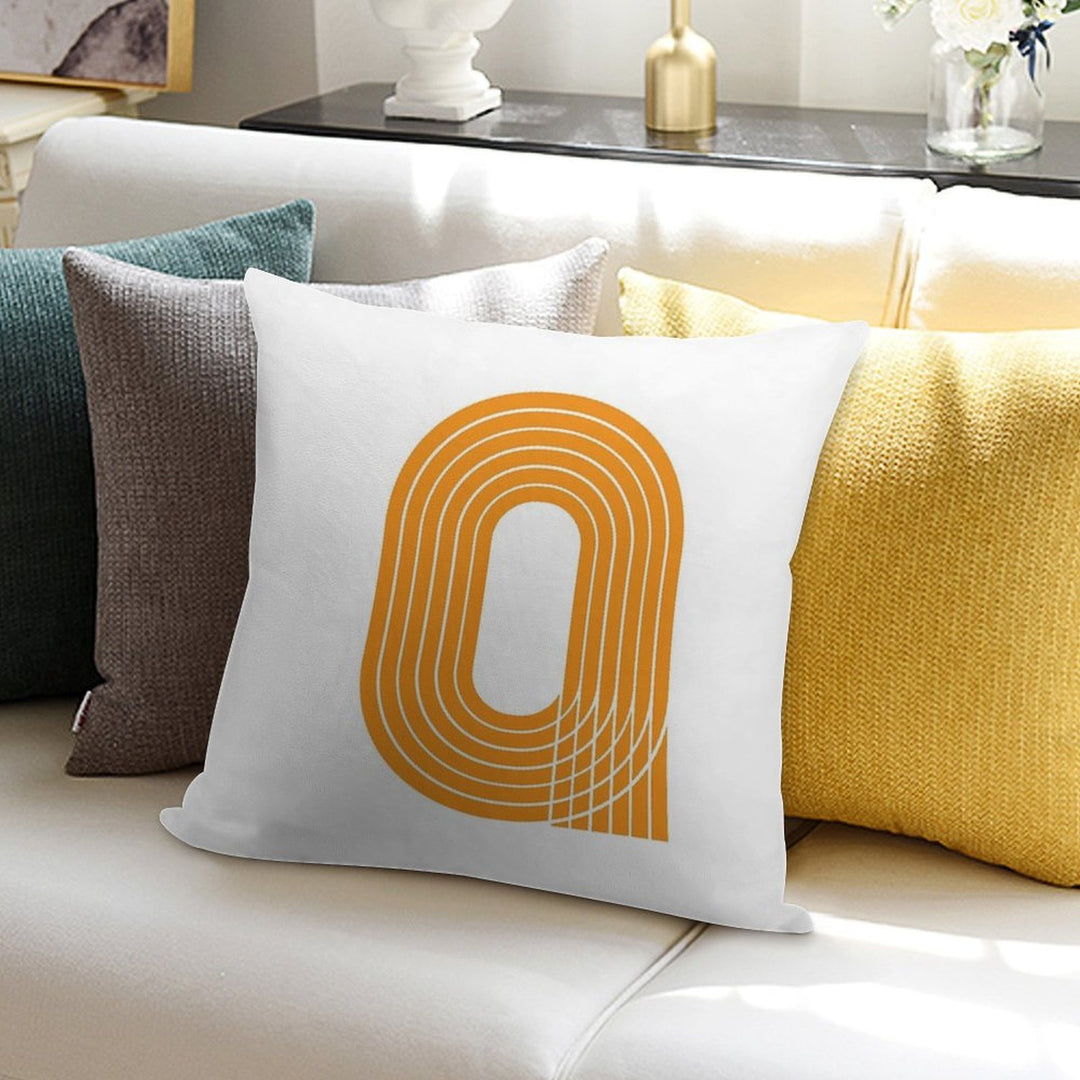 Track Life - Minimalist Runner Tee Soft Durable Construction Throw Pillow