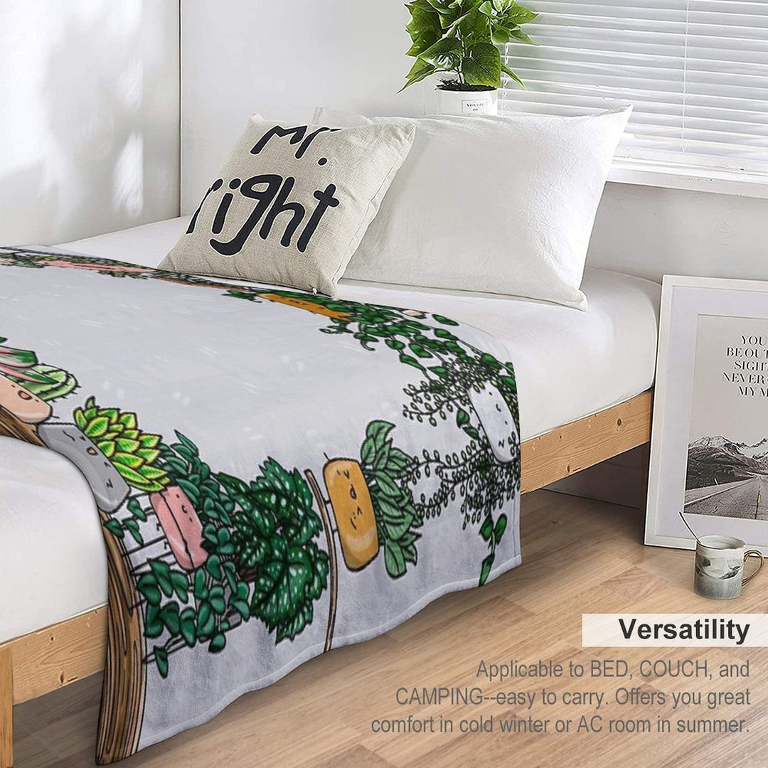 Plant Buddies All Around Quick-dry Throw Blanket