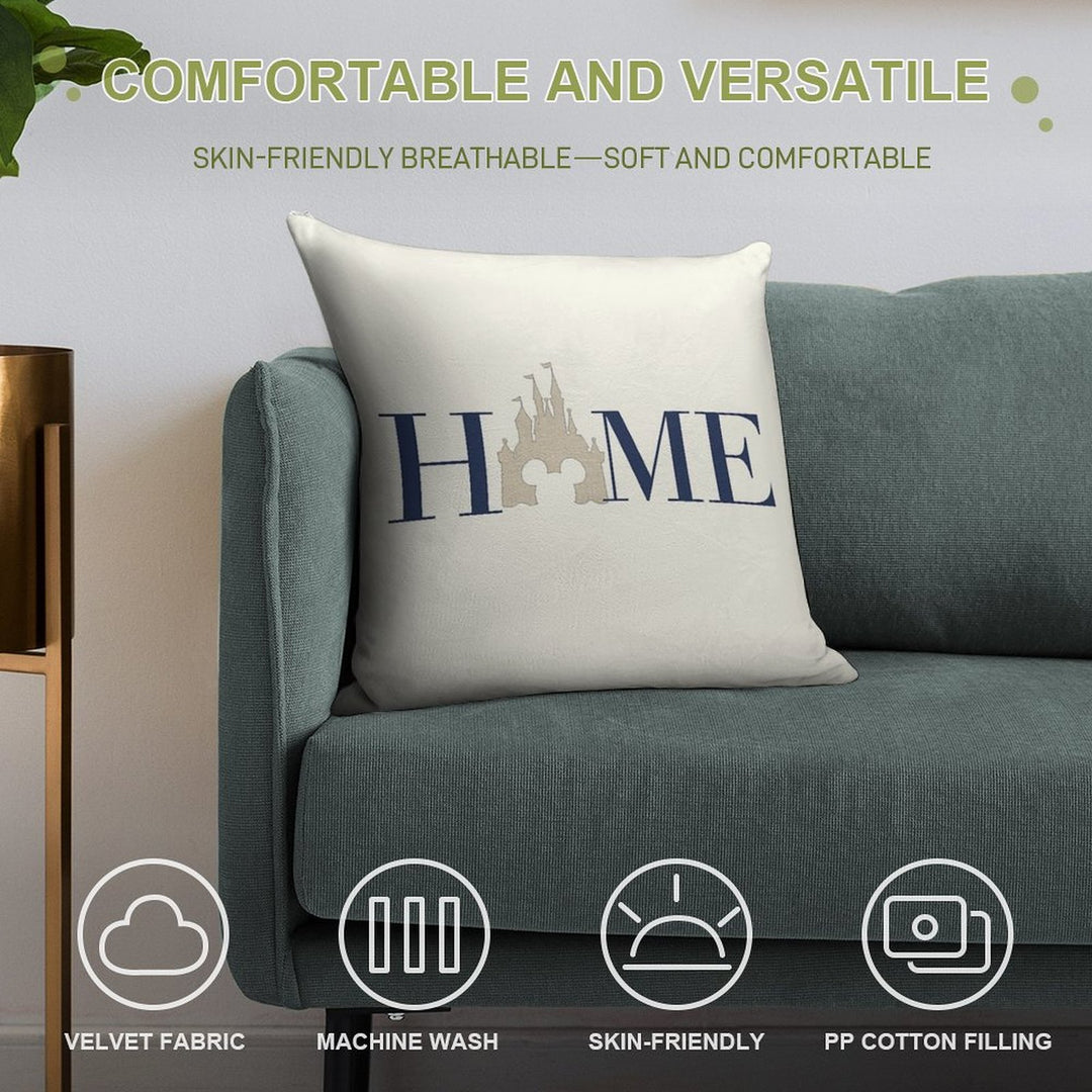 Castle Home Soft Shrink-Resistant Throw Pillow