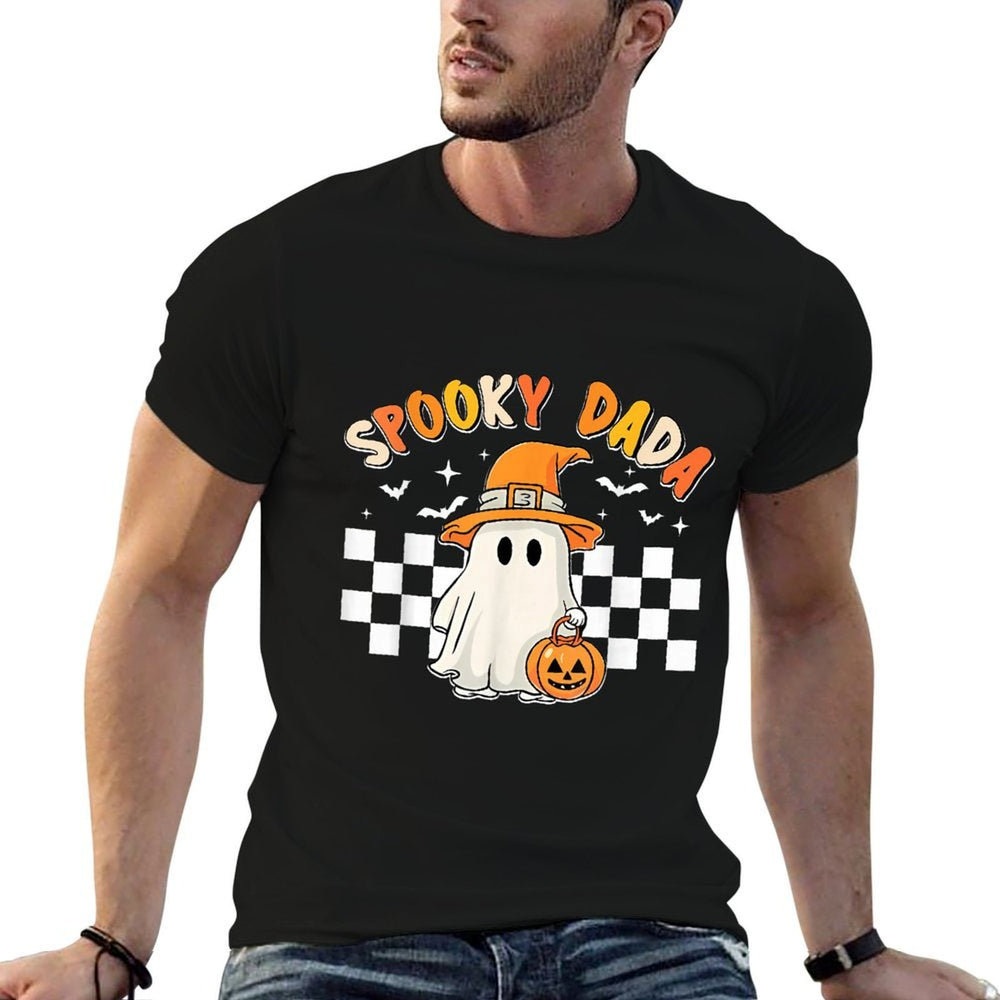 Groovy Boo One Spooky Dada First Halloween Birthday Boy  Tagless Design T-Shirt