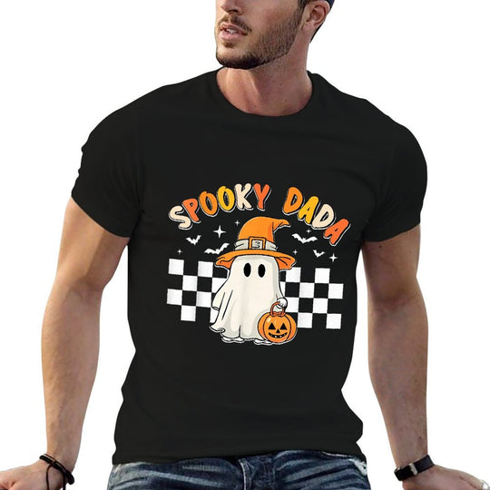Groovy Boo One Spooky Dada First Halloween Birthday Boy  Tagless Design T-Shirt