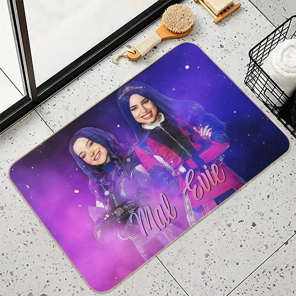 Mal And Evie - Descendants 3  Dirt-Trapping Bath Mat
